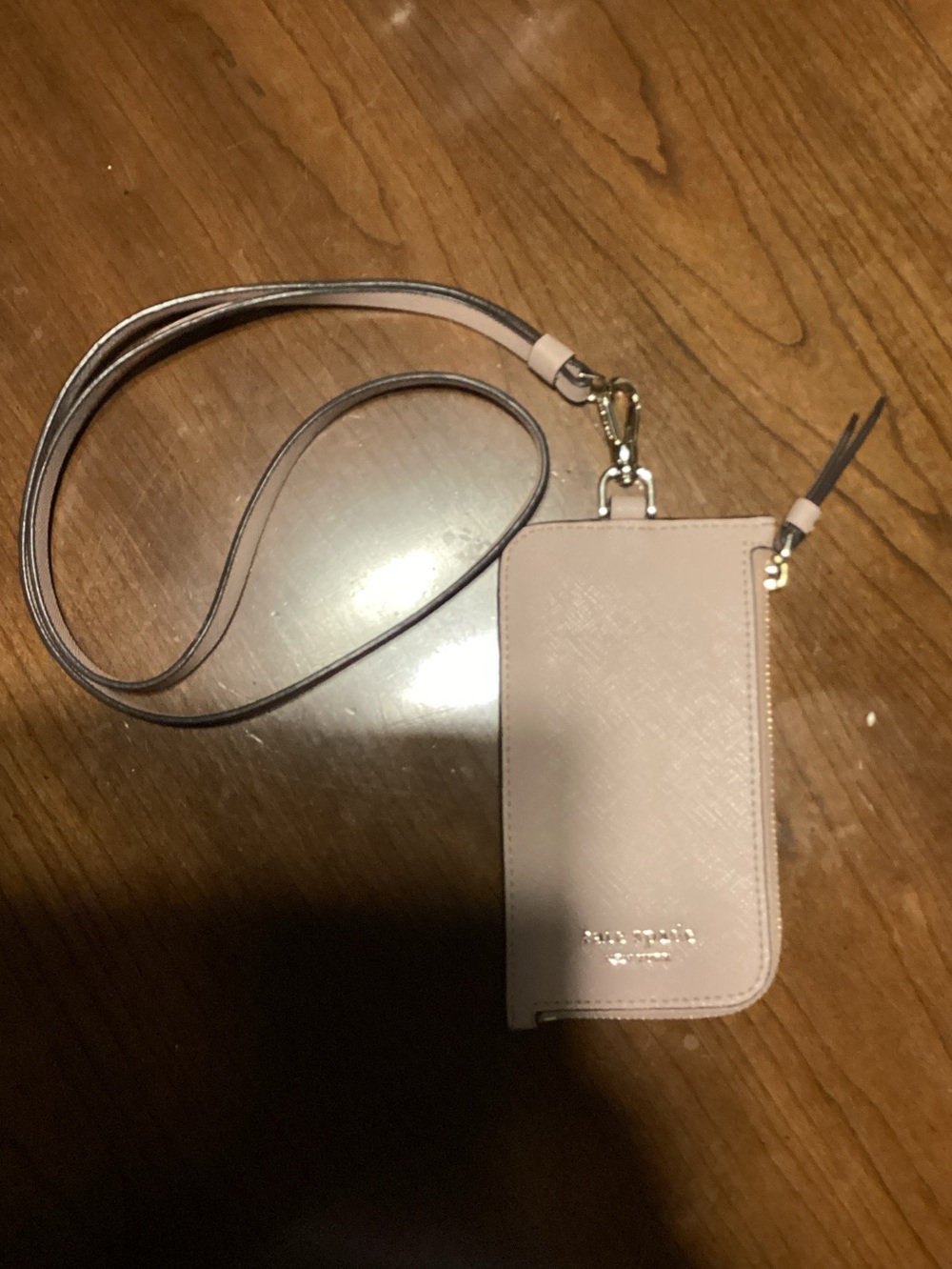 Kate Spade Blush Pink ID/Card/Cash Lanyard